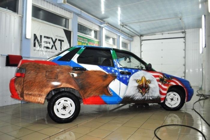 Bánatos Obama és kacsintó Putyin egy őrült Ladán 7