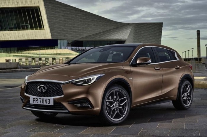 Top 10: A legbiztonságosabb autók 2015-ben 8 A kompakt családi autók között az Infiniti Q30 lett 2015 kategóriagyőztese. Általános jó teljesítménye mellett a gyalogosvédelem területén mutatott kiemelkedőt aktív motorháztetejének köszönhetően. (Ütközés során villámgyorsan megemelkedik a motorfedél, megnövelve ezzel a deformációs teret, amely az elütött gyalogos sérülési kockázatát lényegesen csökkentheti.)
Felnőtt utasvédelem 84% Gyerekbiztonság 86 % Gyalogosvédelem 91% Biztonsági rendszerek 81%