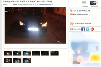 Így kell használt autót hirdetni, gratulálunk!