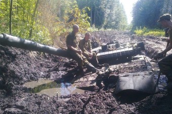 Van az a hely, ahol még a tank is elakad