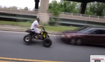 Csúnyán pofára esett a vagánykodó quados