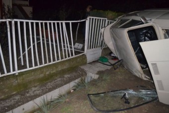 Gázcsonkra borult egy részeg autós Szabolcsban