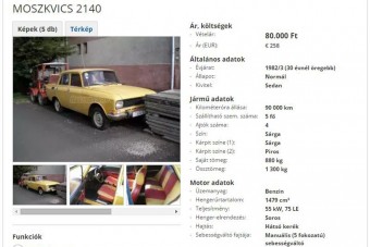 Eladó Moszkvicson még nem nevettünk ilyen jót