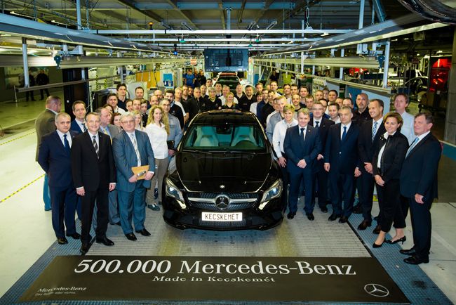 Túl a félmillió autón a kecskeméti Mercedes-gyár