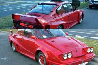 Škodából faragott Ferrari kétmilláért eladó