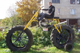 Az orosz férfi elképesztő dolgot művel a garázsban