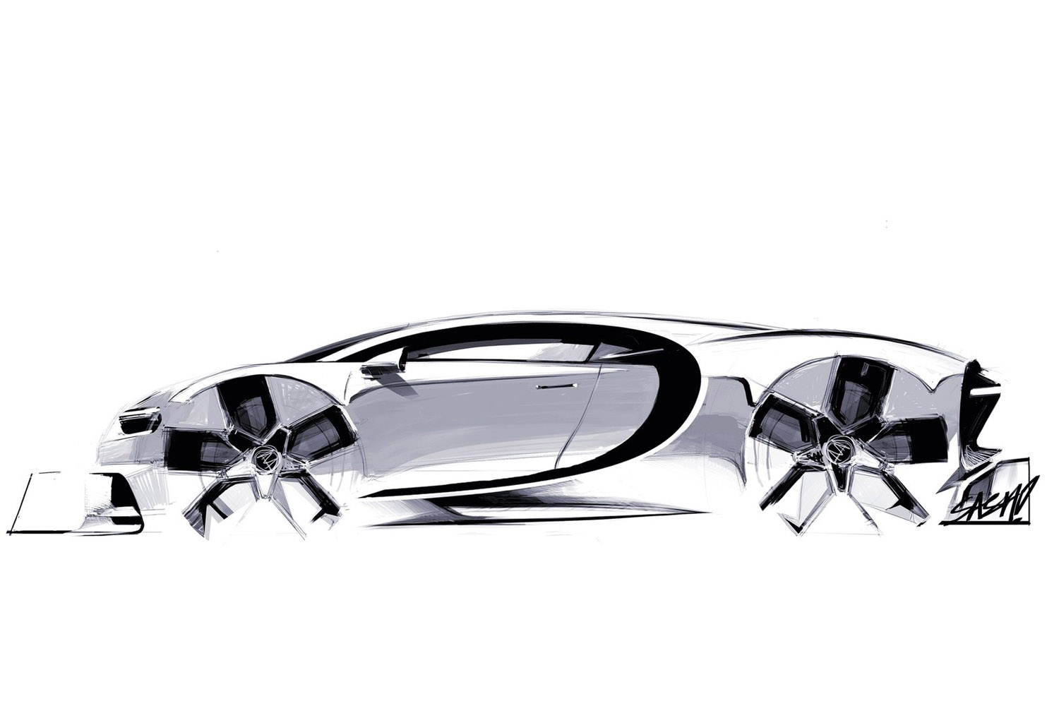 Szédítő részletek az új Bugattiról 30