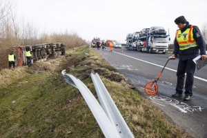 Fotók az M7-esen történt súlyos balesetről 