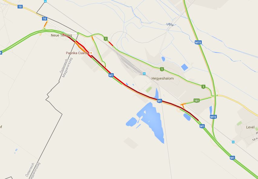 4 kilométeres dugó az M1-esen, fokozott rendőri ellenőrzés 1 | Vezess m1