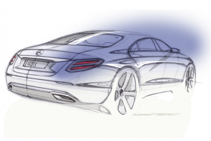 Félhátulról a dizájnskiccen