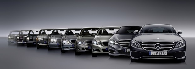 Megérkezett a magától előző Mercedes 1 Együtt mind a tíz generáció, az 1947-es 170V-től a nálunk épp most piacra lépő legújabbig