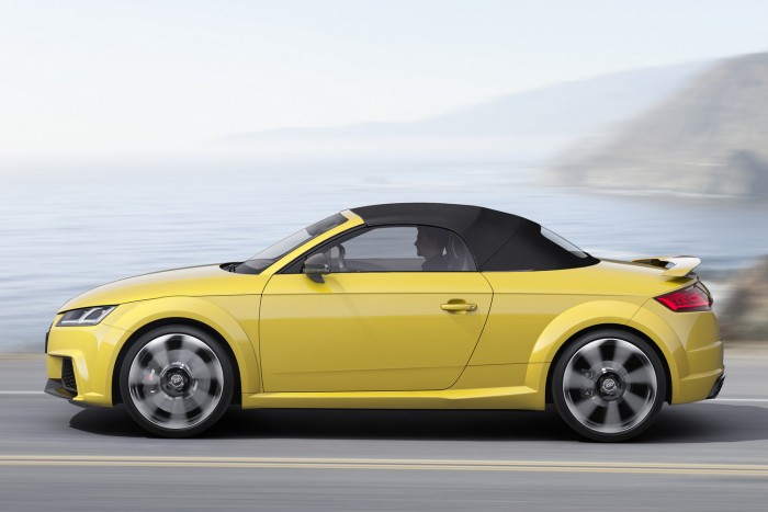 400 lóerős a vadonatúj Audi TT RS 6 Az alap kerékméret 19 colos, a 20-as felnik rajzolatához a versenypályáról merített ihletet az Audi.
