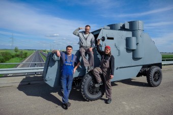 Felújították a Lenin-páncélautó másolatát Polgáron