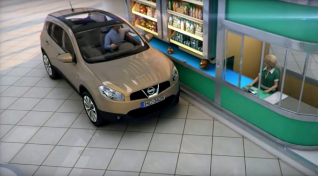 Őrült jövő: már vásárolni se szállunk ki az autóból?