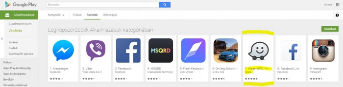 google play waze