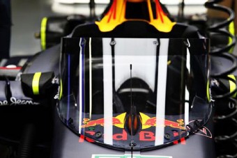 F1: Az első képek a Red Bull szélvédőjéről