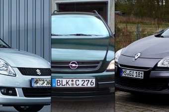 Az autótolvajok kedvencei az elmúlt 5 évből