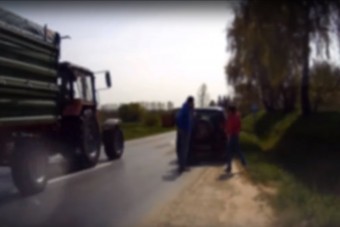 Részeg magyar autós balhézott, videóra vették