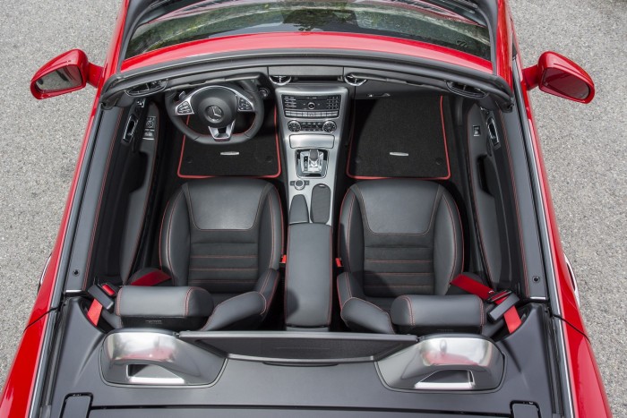 Az utastér felülnézetben