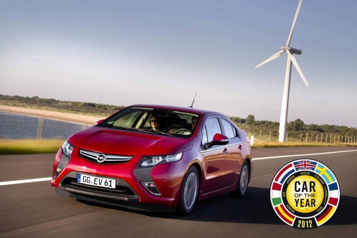 2012-ben az Opel Ampera az Év Autója