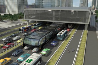 Jövőre kezdődik az autónyelő óriásbusz tesztje