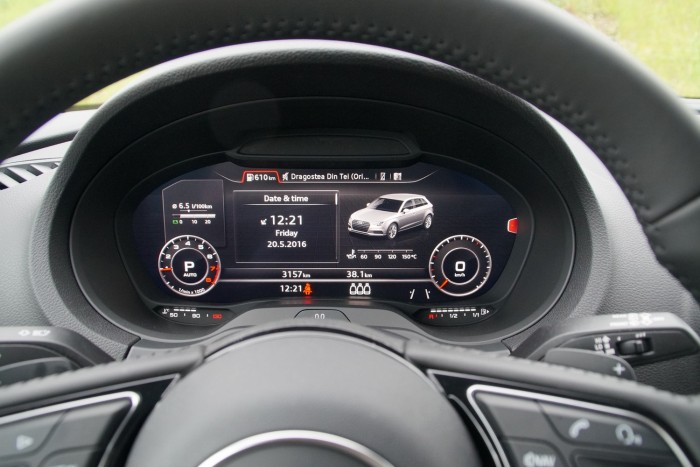 A Passatból ismerős virtuális műszeregység