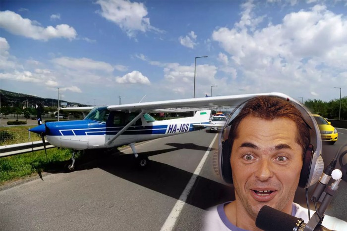 Így kommentálja Palik az M1-M7-re landoló repülőt