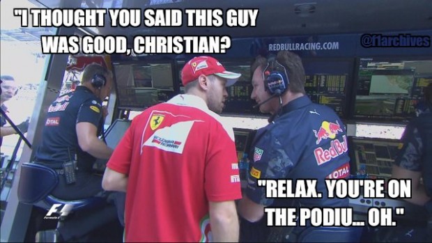 - Christian, ne azt mondtad, hogy ez a srác jó? - Nyugi, végül is a dobogón vagy ...Ja!