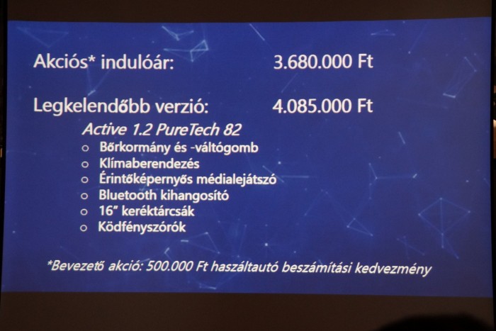 Karomnyomok a tetőn – itt a friss Peugeot 2008 11 Árazás