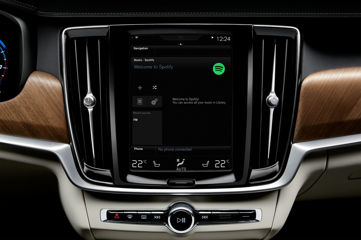Volvo integrated Spotify app | Vezess | Vezess