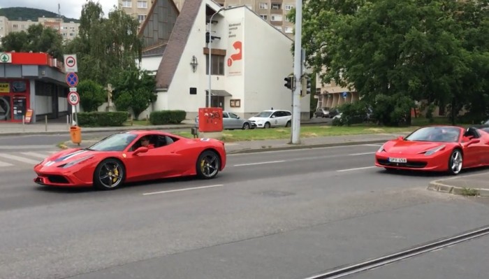 Ferraris falka vonult át Óbudán