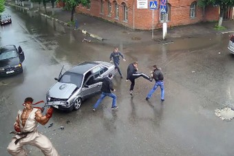 Utcai harcba torkollott a baleset