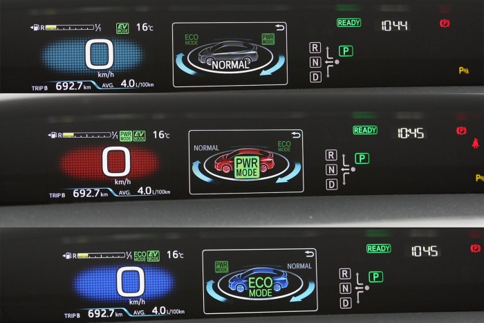 Különféle színek a különféle vezetési stílusokhoz