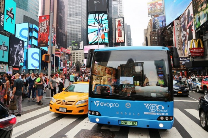 Átszelte Észak-Amerikát a magyar elektromos busz