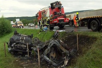 Brutális osztrák baleset, magyar áldozattal - Fotó