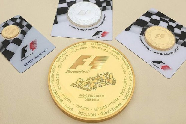 Íme a 11 milliós, egykilós F1-es aranyérme