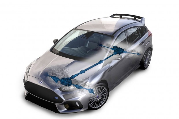 Ford Focus RS – Éleslövészet 8 Hátul és középen nincs differenciálmű