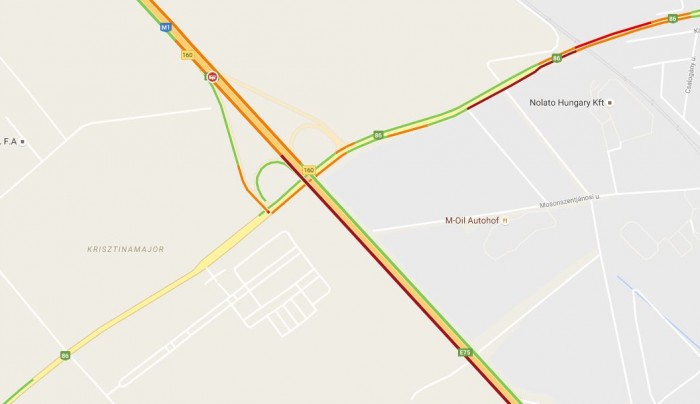 Kamion fordult keresztbe az M1-esen, lezárták az utat 1 | Vezess Képkivágás