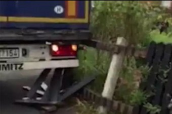 Videóra vették a magyar kamionos nő bakiját