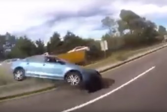 Katasztrofális hibát követett el egy nő az autópályán