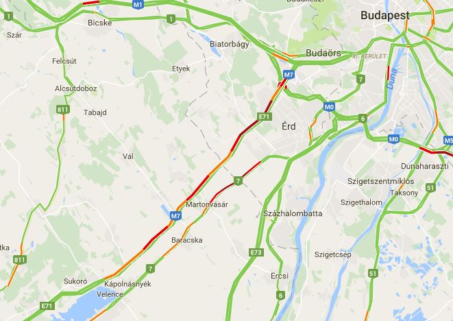 Hatalmas dugó az M7-esen, két baleset 1 | Vezess m7