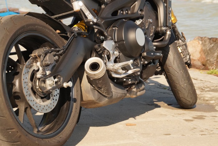 Yamaha, amivel folyamatos boldog küzdelem az élet 3 Az apró dob nagy hangot sejtet, de hazudik: kifejezetten csendes a gyári kipufogóval az XSR 900