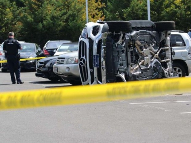 Oldalára borította a Mercit a tesztúton