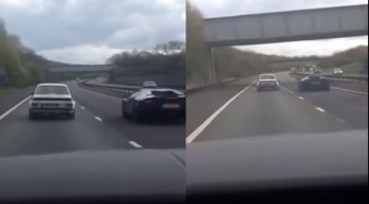 40 éves öreg Ford nyomta le a modern Lamborghinit