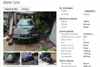 Eladó BMW: driftre készült, falunap lett belőle