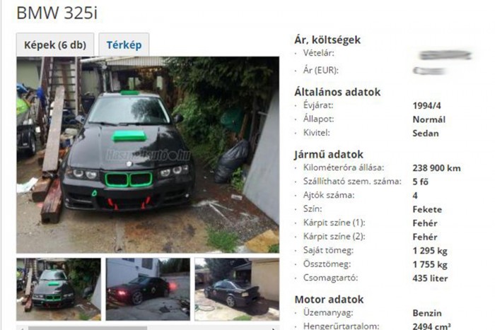 Eladó BMW: driftre készült, falunap lett belőle