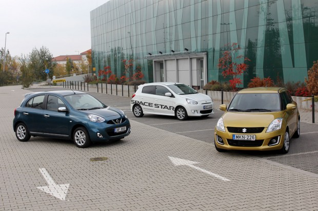 Magyarország: hol a legolcsóbbak az autók? 5 A Micra, a Swift és a Mitsubishi i elérhető hárommilliós forintért, légkondiconálással, de nem ilyen gazdag felszereltséggel