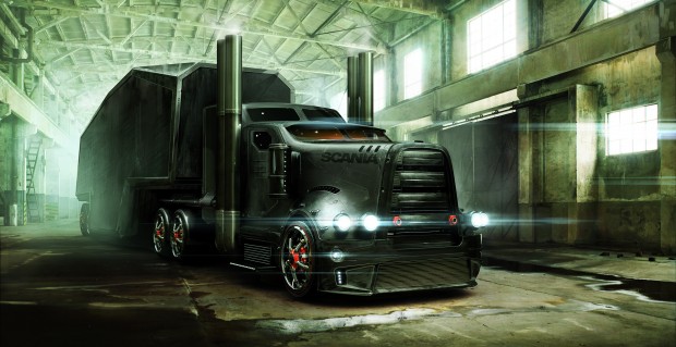 12 kamion, amit kiraknál a falra 9 Trucks_Scania_Cars_sci_fi_semi_tractor_tuning_2500x1288