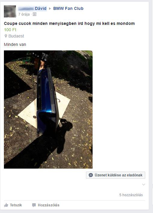 Facebookon árulták Peti ellopott BMW-jét, azonnal felismerte 4 1