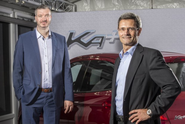Mit tud a legolcsóbb és legújabb Ford? 1 Balra Darren Palmer, jobbra Dirk Borrmann. Ők irányítják a kiskategóriás Fordok fejlesztését, a Ka+ európai szintre hozása nagy feladat volt